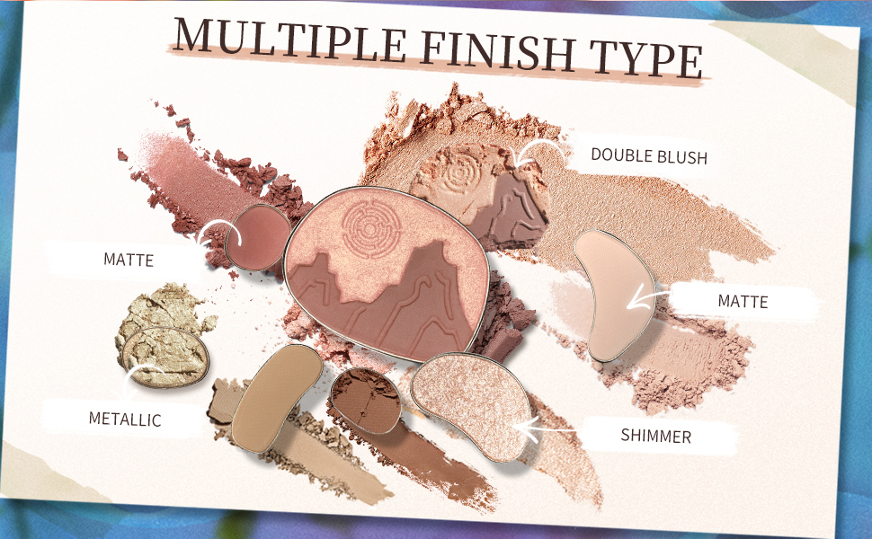 eyeshadow makuep palette shimmer matte earth tone
