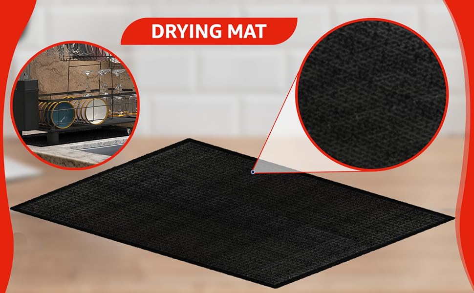 Tapis de séchage inclus