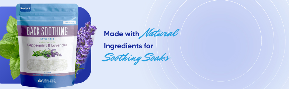 back soothing epsom salt bath soak