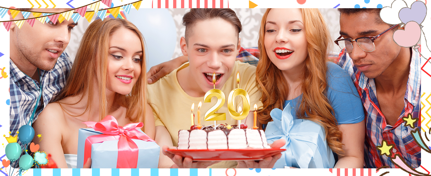 20 birthday candles
