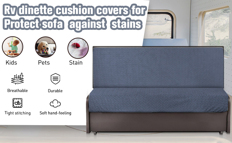 RV Cushion Covers, Stretch Printed Couch Covers
