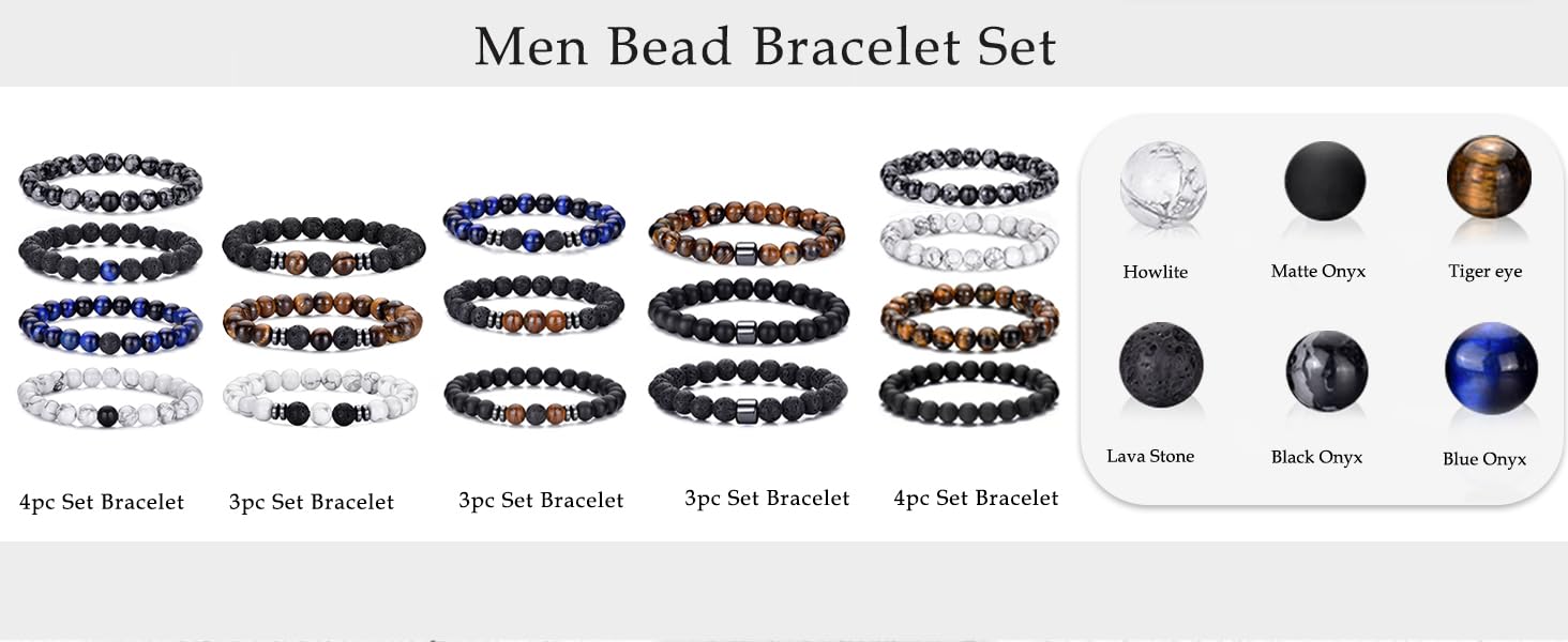 mens bracelets beads