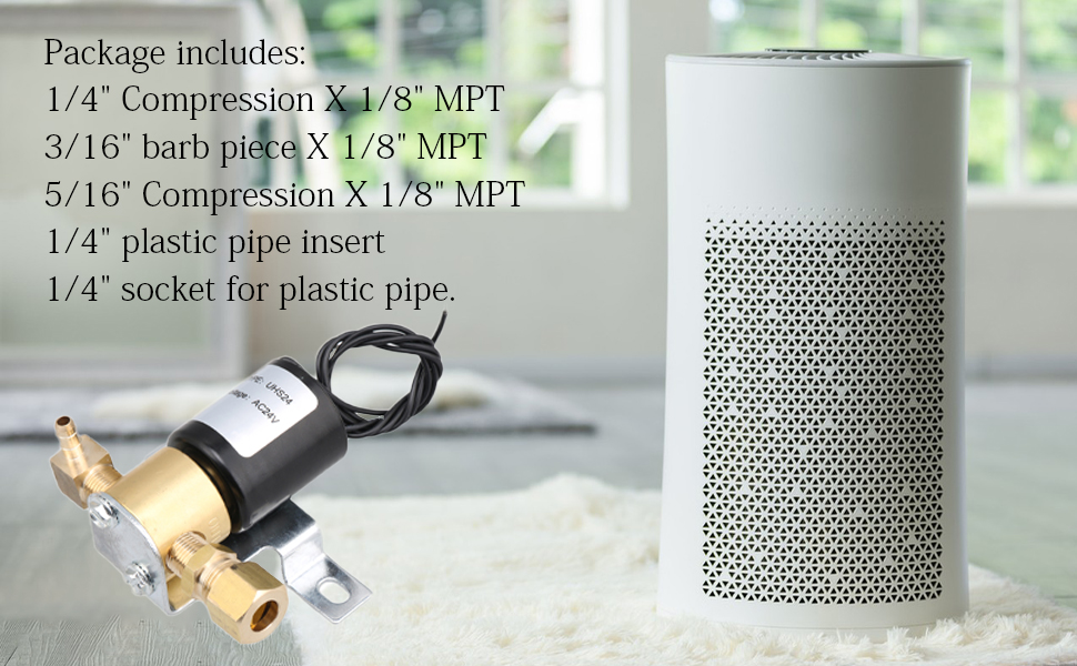 Urdrsaf UHS24 24V Metal Solenoid Valve Universal Humidifier Valve