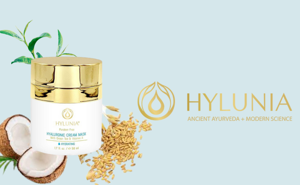 Hyaluronic Cream Mask With Green Tea, Vitamin A, Oats & Coco Butter, 036-050-R