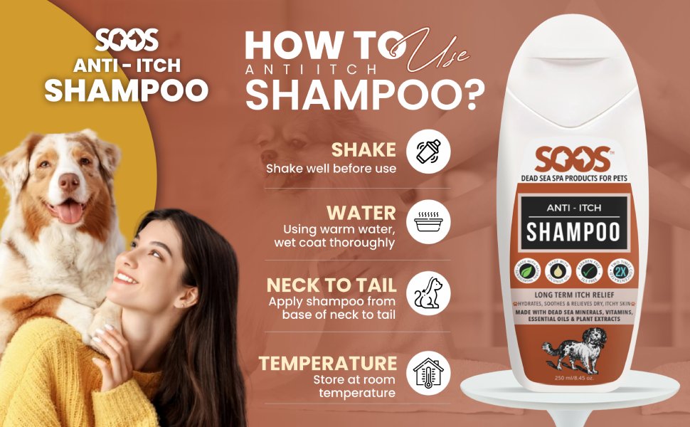 anti-itch, dog, cat, shampoo, organic, puppy, kitten, pet, skin, coat, antifungal, antibacterial