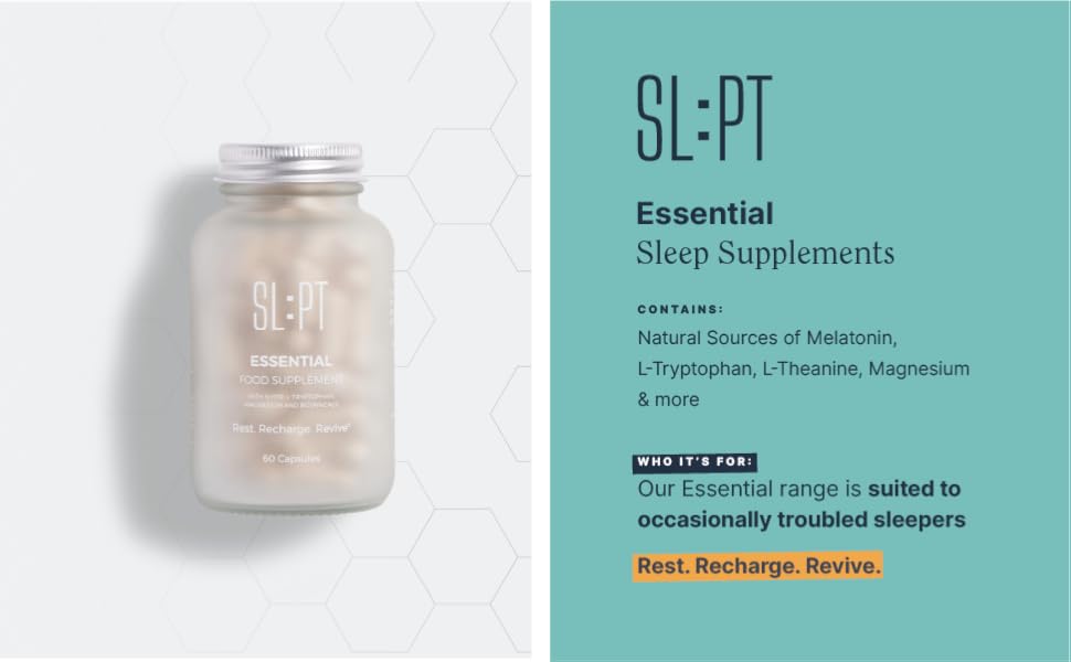 SLPT Essential Natural Sleep Supplement Strong Sleep Aid for