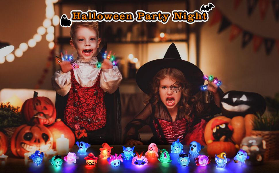 Halloween Light Up Rings