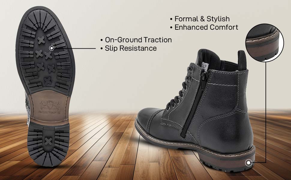 Buy Red Tape Men's Ankle Length Boots Elevated Look, Utmost Comfort