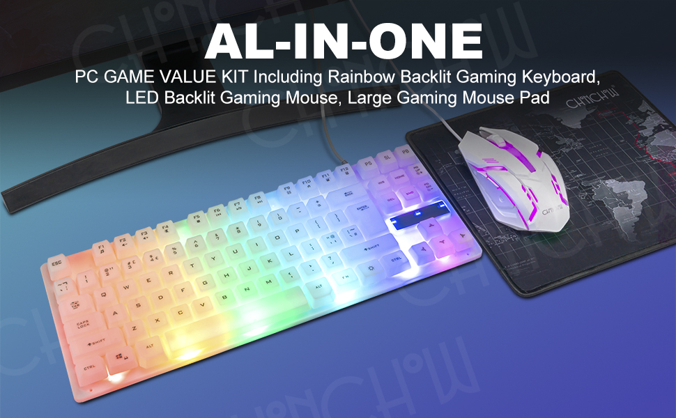 white gaming keyboard white keyboard and mouse gaming light up keyboard rainbow keyboard and mouse