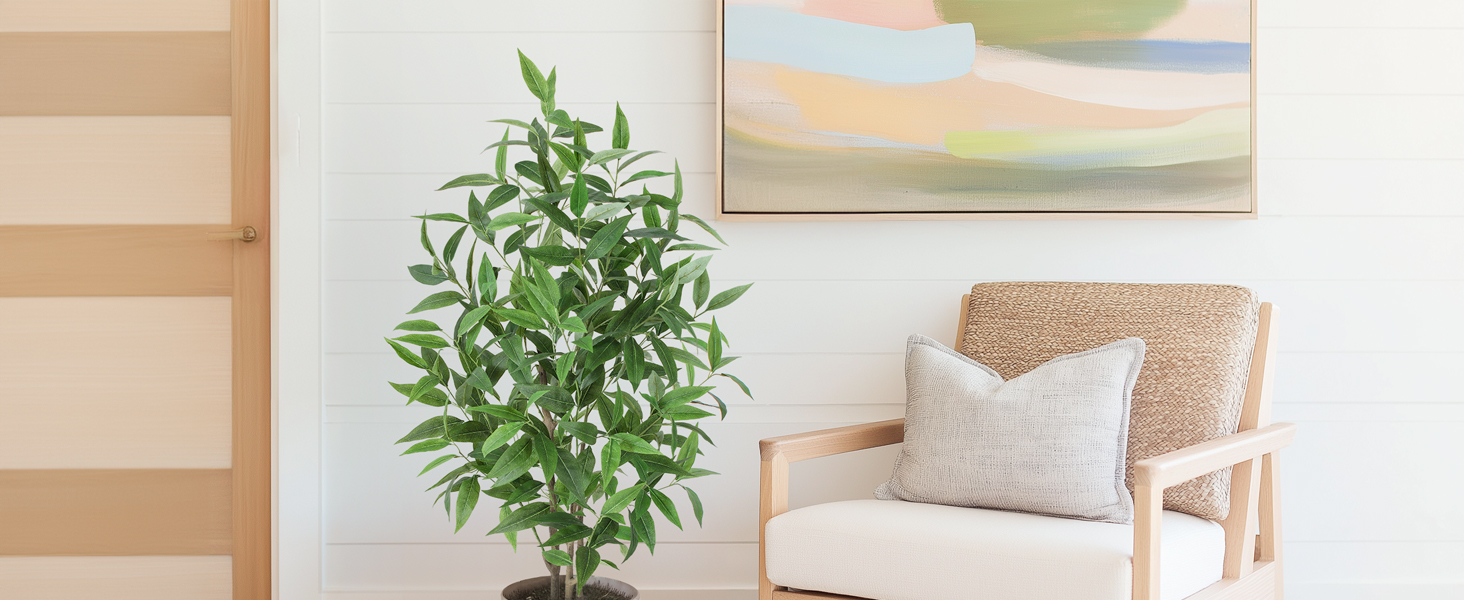 Artificial Eucalyptus Tree, 4ft Tall Fak... 3 ANP120 1