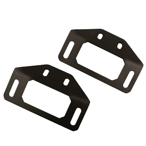 White square with black mounting bracket in the center