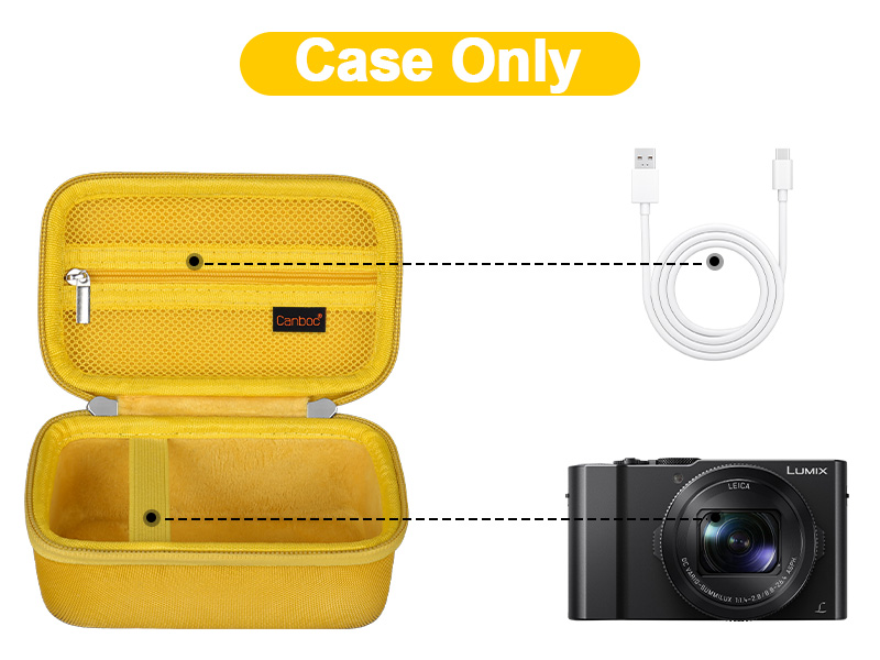 Canboc Carrying Case for Panasonic LUMIX LX10/ ZS80/ ZS100