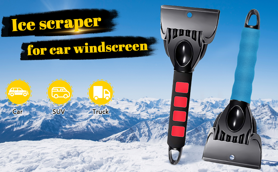 Ice Scraper for Car Windscreen, Car Ice Scraper Non Scratch, Scrape Ice
