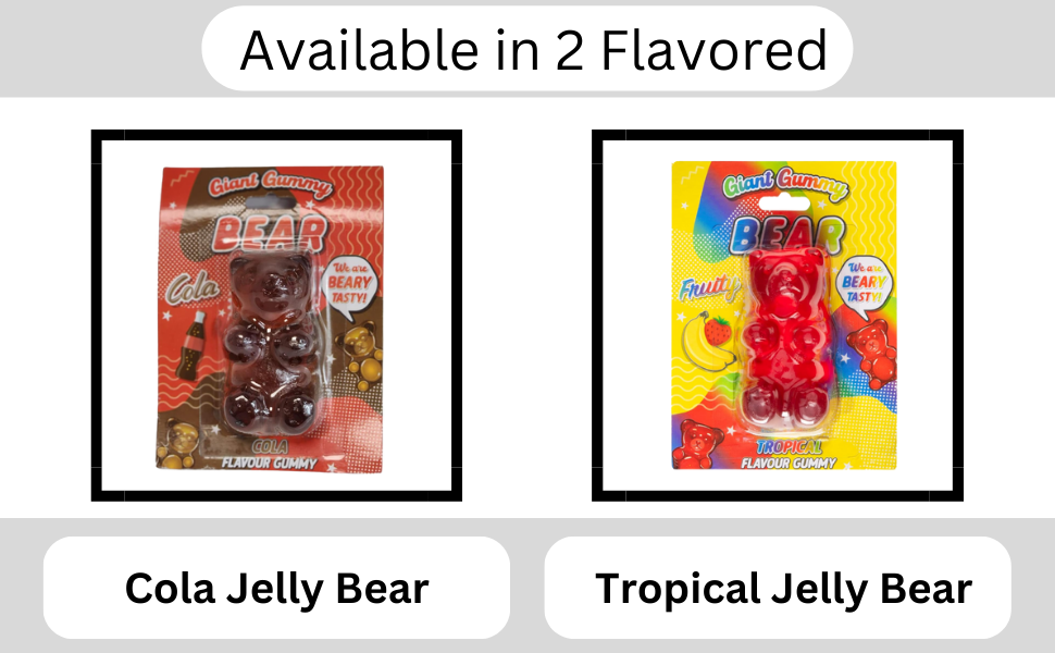 Giant Gummy Jelly Bear Sweet Xmas Stocking Filler Gift Mouth-Watering Christmas Delights Unique 