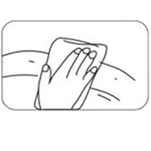 DibuJo lineal simple que mudra una mano limpiando o Limpiando una superficie curva, lo que poshiblemento demuestre una acción de limpieza o mantenimiento