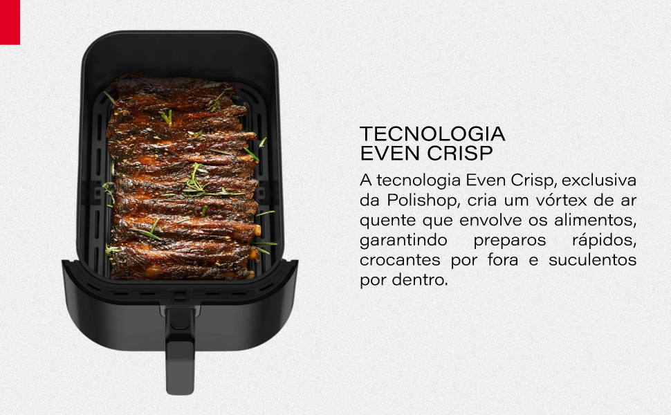 POLISHOP Fritadeira elétrica Airfryer Max Space 8L