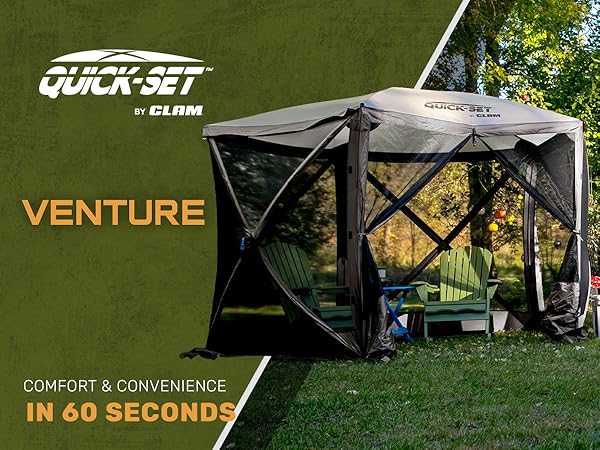 Amazon.com: CLAM Pop Up Screen Tent, Outdoor Camping Gazebo