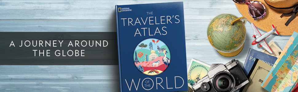 The Traveler's Atlas of the World 15 book cover and text