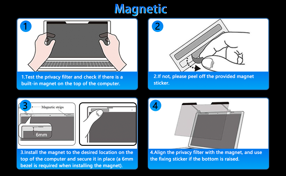 Magnetic Privacy Screen