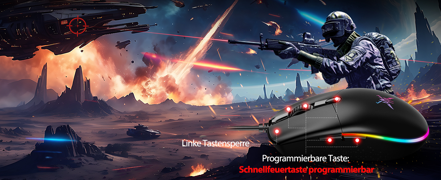 Reihe dramatischer digitaler Science-Fiction-Kunstszenen mit Raumschiffen und Himmelsumgebungen mit lebendigen Farben und Lichteffekten.