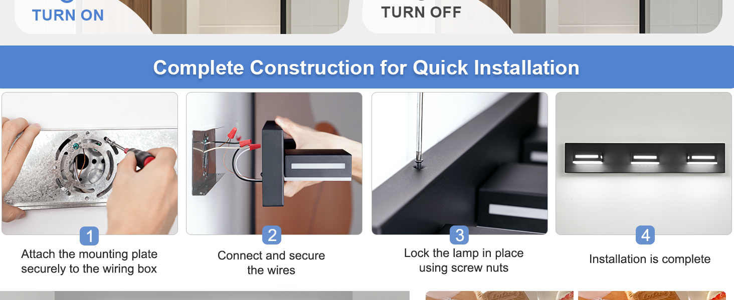 bathroom lighting fixtures over mirror easy hardwired installation