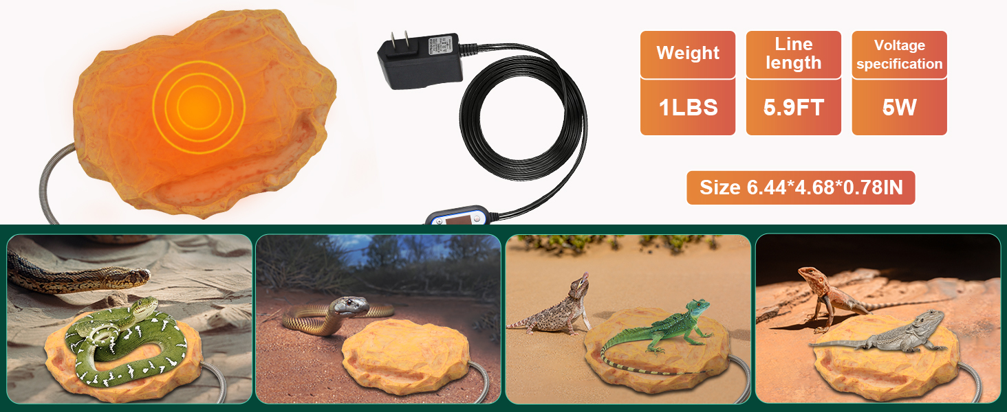 Reptile Heat Rock heat rocks for reptiles basking rocks for bearded dragons heat rock heated rock