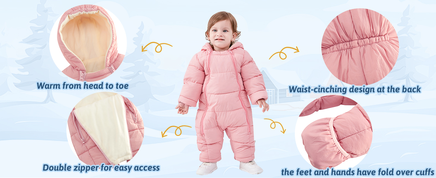 baby infant  snowsuit winter coat clothes