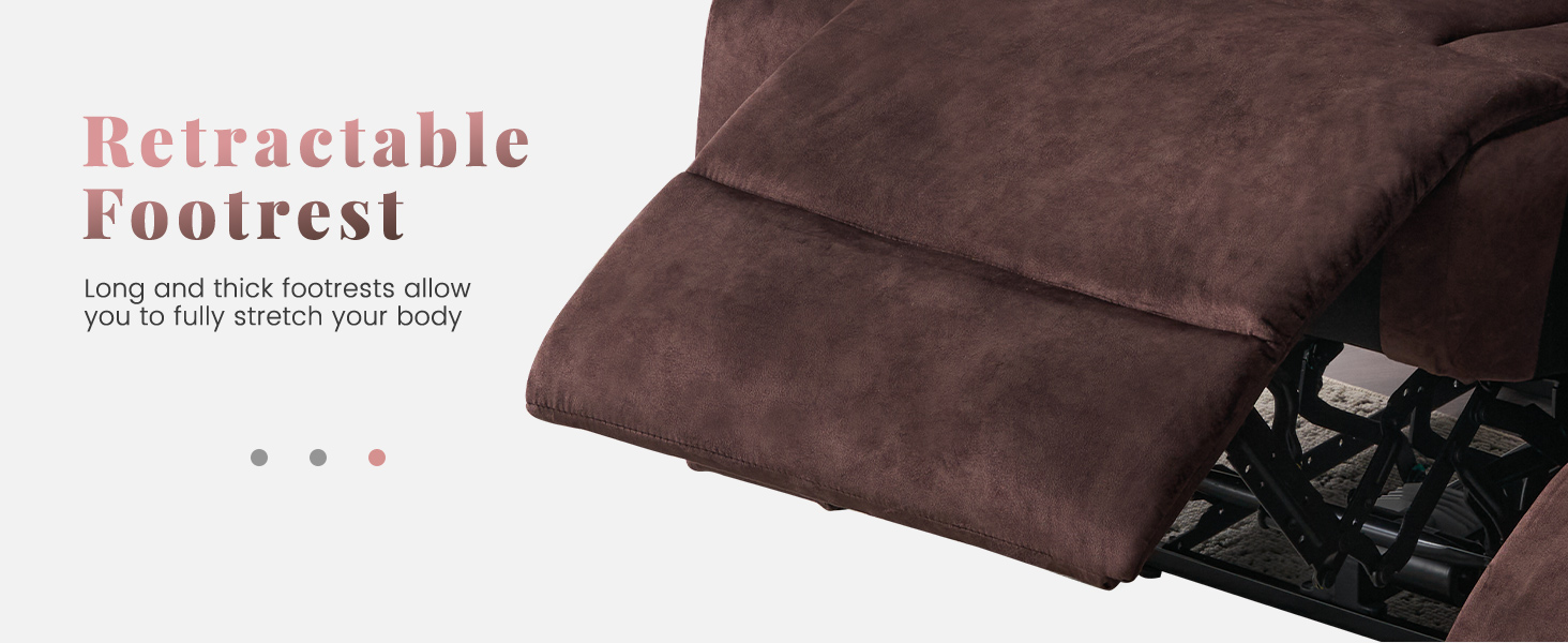 RIHEREFY Reclining Loveseat, Double Recliner Loveseat with