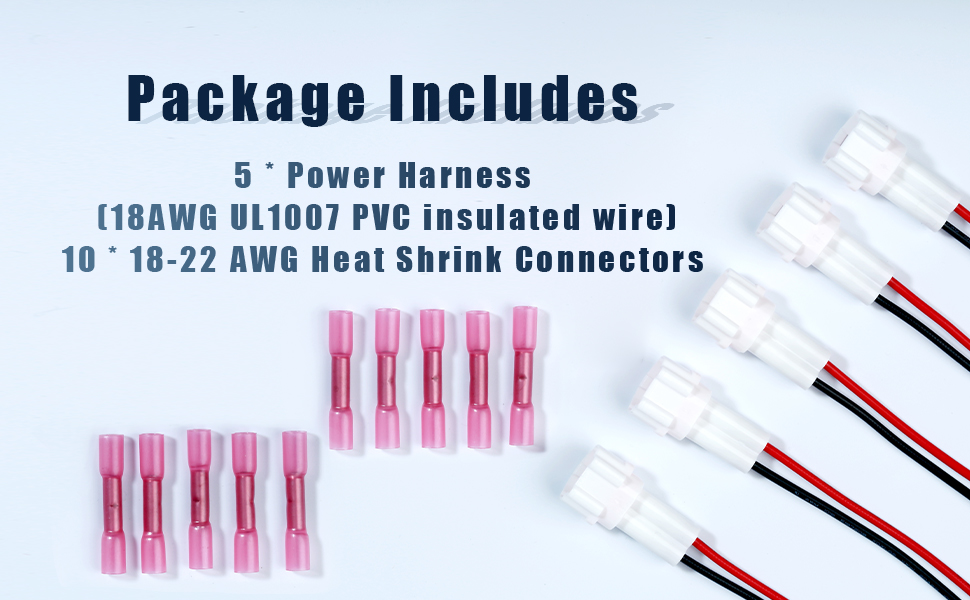 Accessory Power Lead Kit 5Pcs Compatible with Yamaha