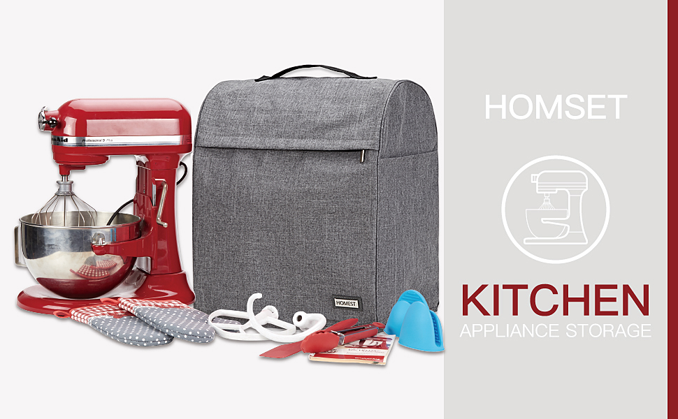 HOMEST Stand Mixer Cover Compatible with KitchenAid Tilt