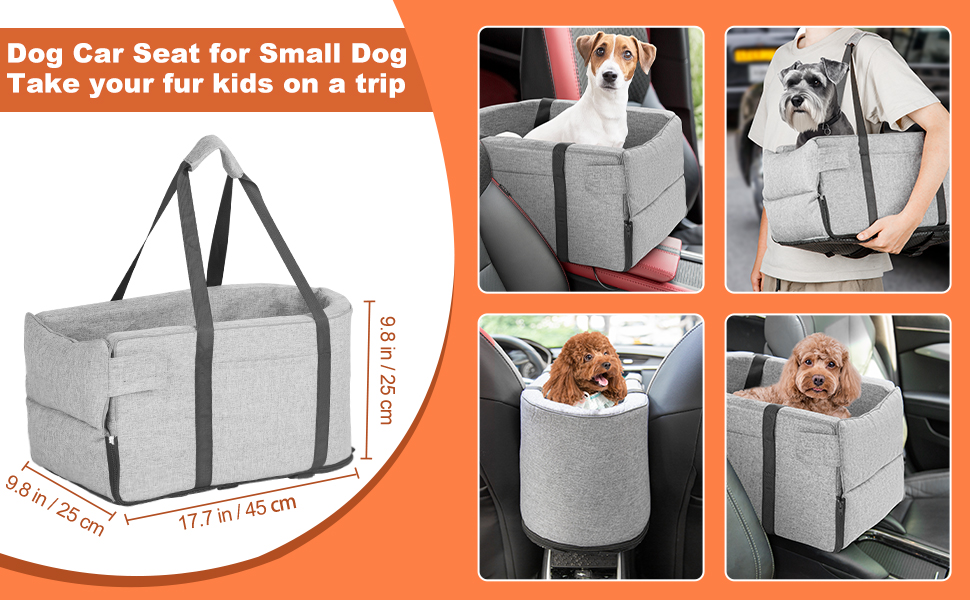 Wasmpiky Center Console Dog Car Seat, Middle Console Car