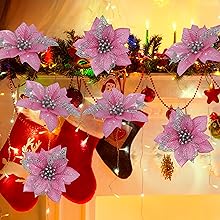 Poinsettia Christmas Decorations