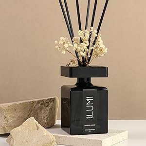 Bamboo garden reed diffuser with dried flowers