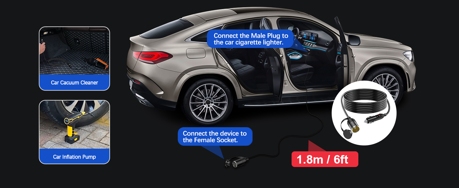 Silver SUV coupe with open door, showing interior. Features include 21-inch wheels, frameless doors, and 1.8m/6ft height clearance. Multiple views highlight different aspects of the vehicle.