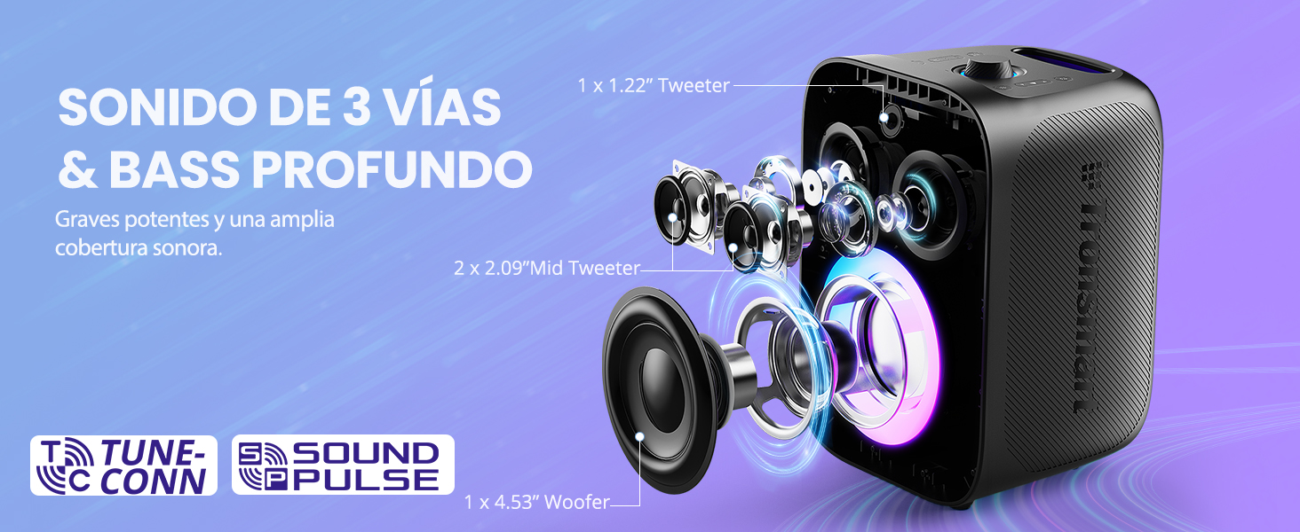 SONIDO DE 3 VIAS&BASS PROFUNDO