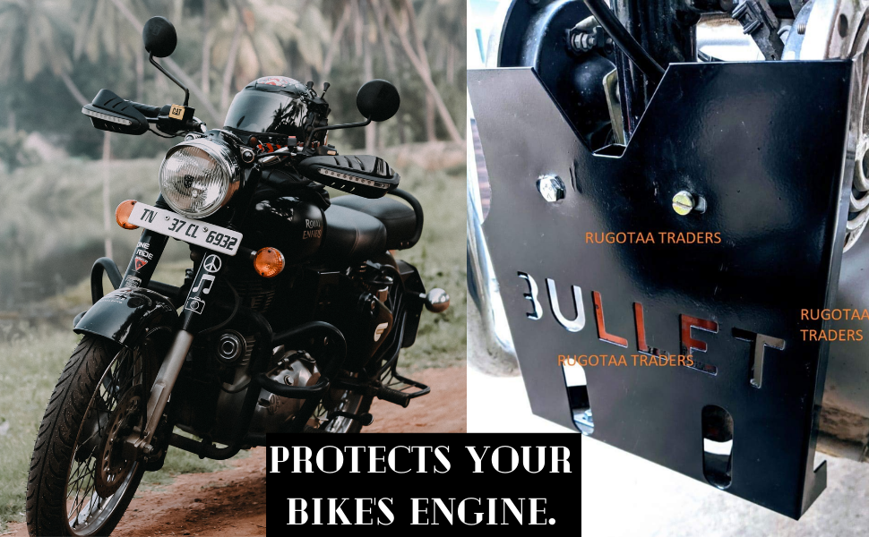 RUGOTAA TRADERS Safety Engine Guard Bullet Designed Mud Protection