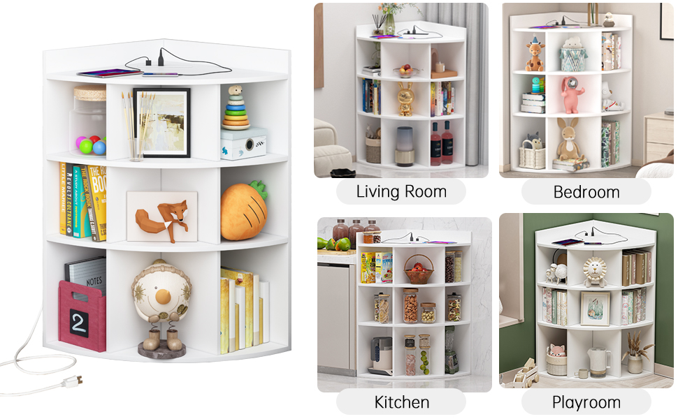 Corner with Charging Station, Corner Storage with