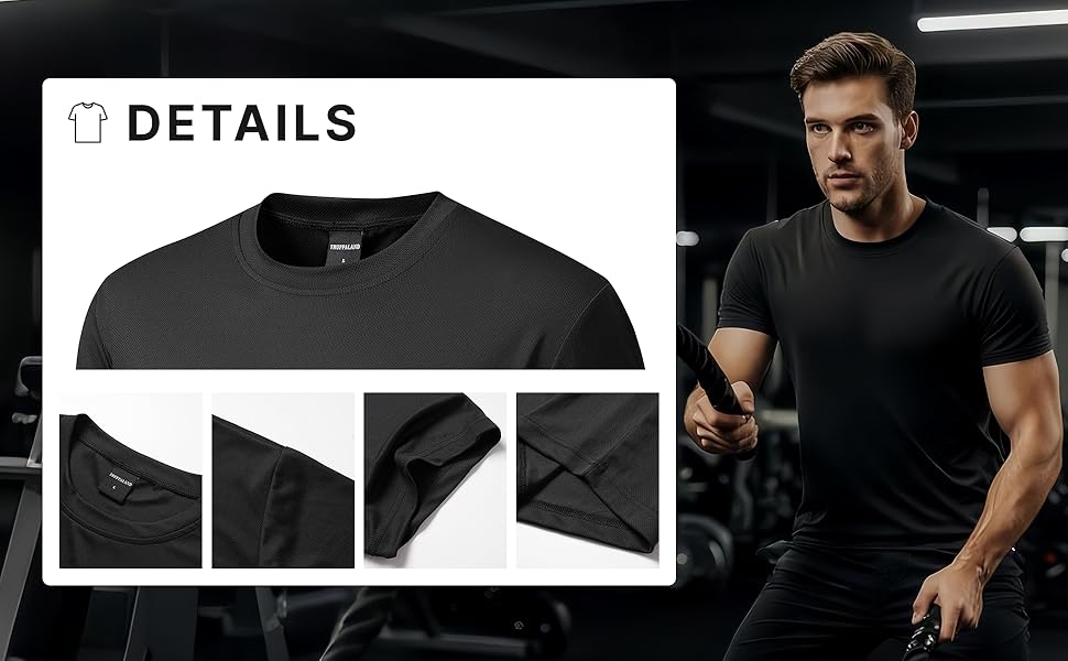 5 Pack Men&#39;s Workout T-shirts
