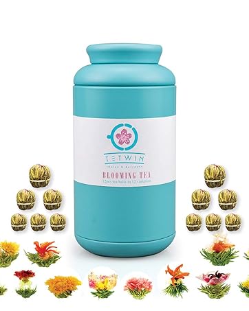 blooming tea flowers