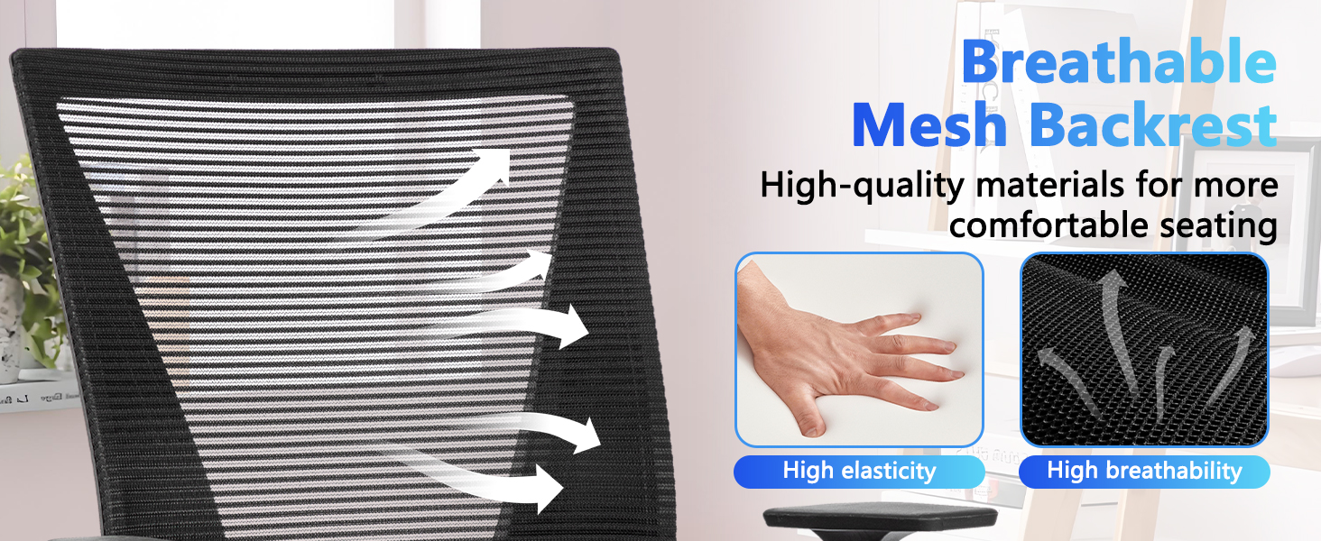 CLATINA Home Office Chair Ergonomic Desk Chair Mesh Computer Chairs 