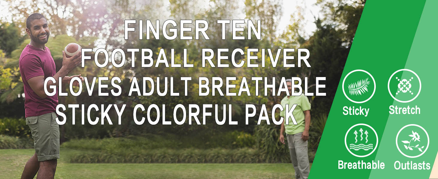 football receiver gloves adult men finger ten
