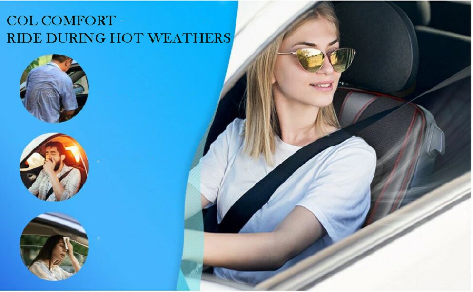 Cooling car seat cover, cooling seat with back massage