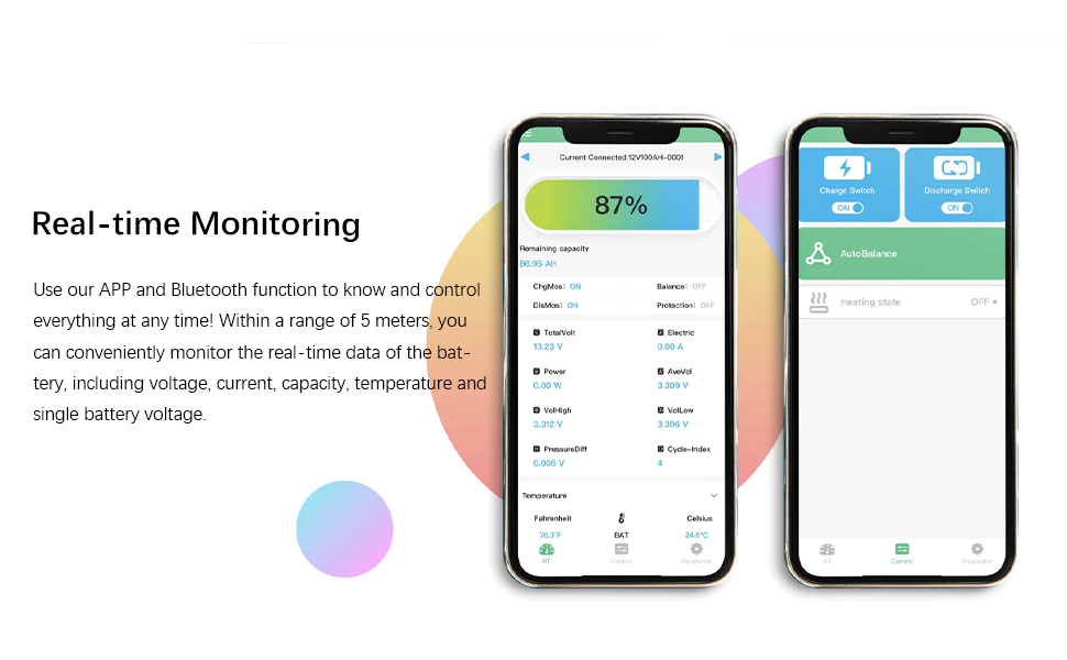 Enjoybot 36V 100Ah LiFePO4 Lithium Golf Cart Battery