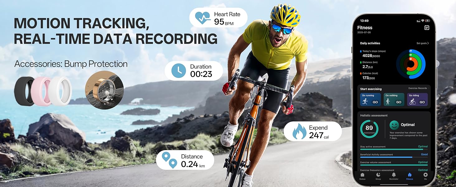 Motion tracking, real-time data recording