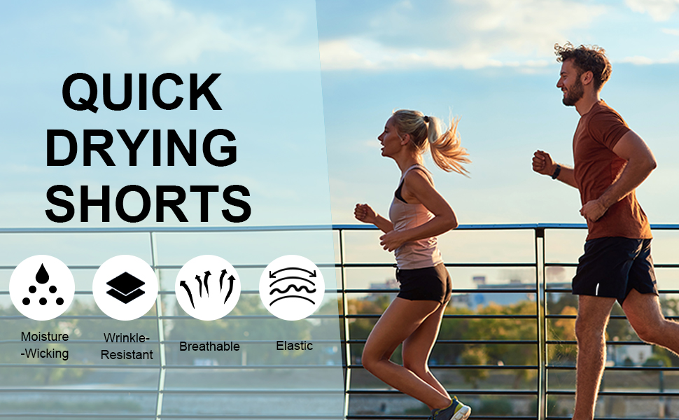 AUYAO Mens Running Gym Quick Dry Shorts, Men's Summer Casual Sports Short with Zipper Pockets, Outdoor Workout Training Short, Elasticated Waist Breathable Stretch Short Pants for Fitness, Jogger 13 Mens Running Gym Quick Dry Shorts