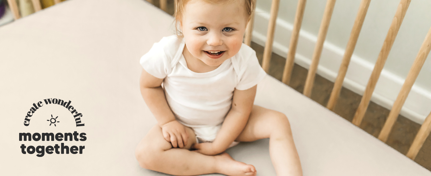 Waterproof Crib Sheets for Boys, Girls 2Pack Fitted Crib Sheet