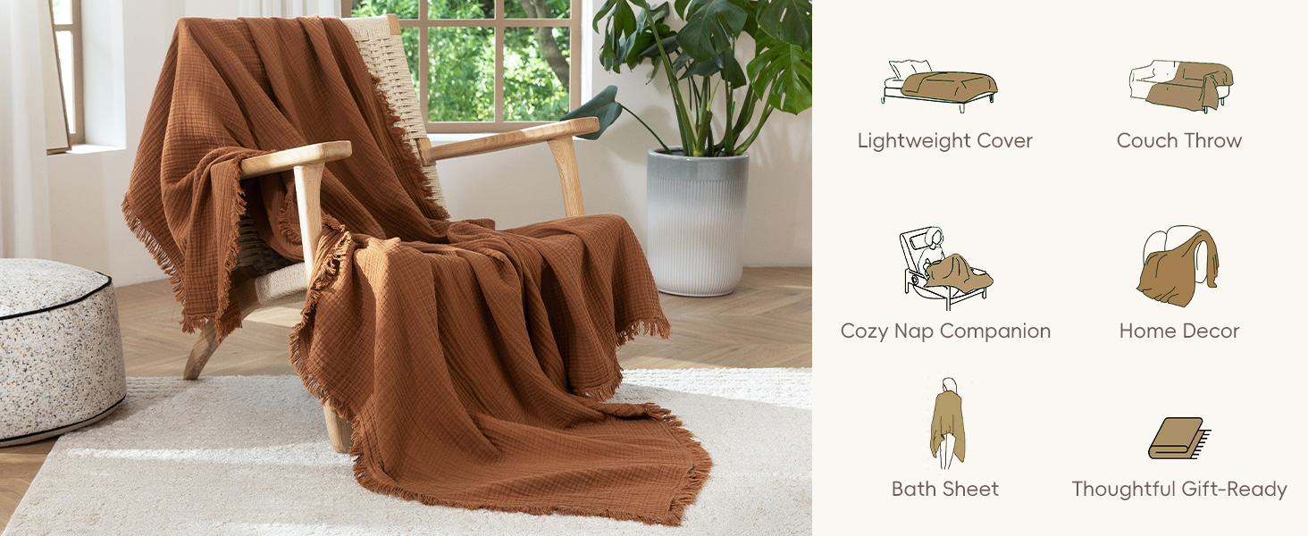 Drak Orange Throw Blanket