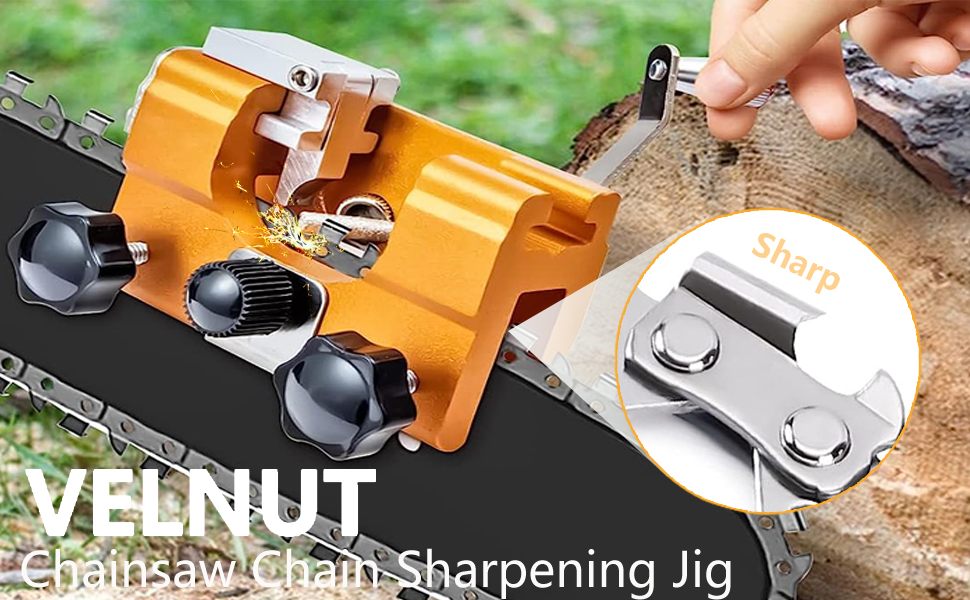 VELNUT Chainsaw Sharpener New Upgrade Hand Cranked Chainsaw