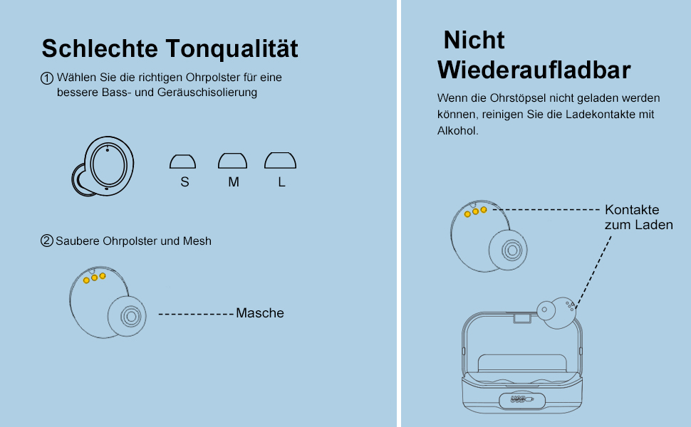 Bluetooth-Kopfhörer, Kopfhörer, kabellose Kopfhörer, In-Ear-Kopfhörer, Bluetooth, kabellose Kopfhörer
