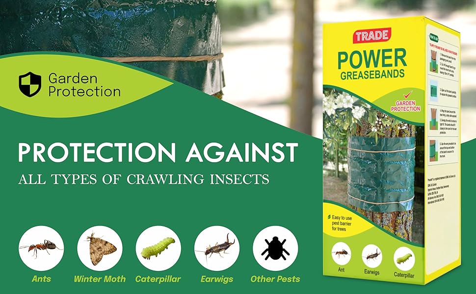 Trade Power Grease Bands 5 M PesticideFree Insect Repellent for